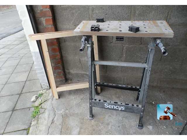 Werkbank met schragen - afbeelding 1 van  5