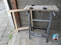 Werkbank met schragen