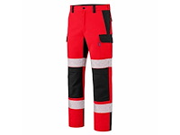 Werkbroek - hi vis - rood stretch maat 56 (7x) - afbeelding 1 van  1