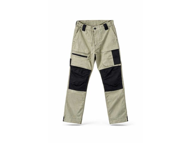Werkbroek - stretch - beige zwart maat 52 (8x) - afbeelding 1 van  1