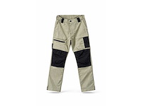 Werkbroek - stretch - beige zwart maat 52 (8x) - afbeelding 1 van  1