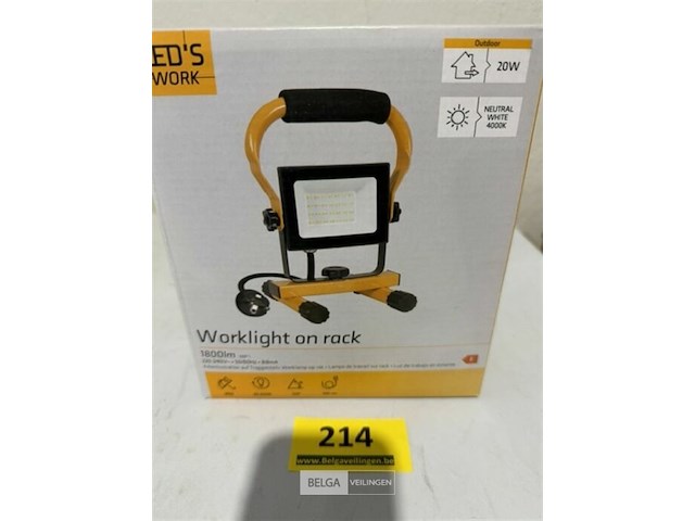 Werklamp 20w 1800lumen - afbeelding 1 van  3