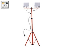 Werklamp 2x50w led 3in1 kleur cct breedstraaler waterdicht met tripod(4x) - afbeelding 2 van  5
