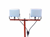Werklamp 2x50w led 3in1 kleur cct breedstraaler waterdicht met tripod(8x) - afbeelding 3 van  7