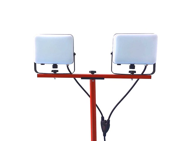Werklamp 2x50w led 3in1 kleur cct breedstraaler waterdicht met tripod(8x) - afbeelding 5 van  7