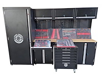 Werkplaatsinrichting tool union mechanic's kitchen 2-delige gereedschapskast nieuw met gereedschapswagen