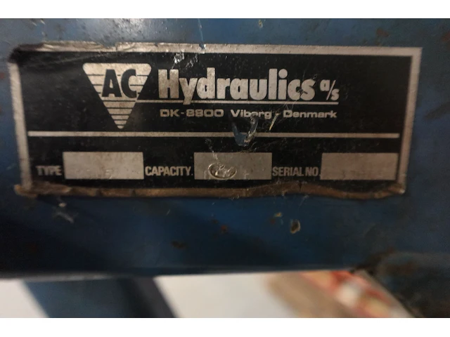 Werkplaatskraan ac hydrolics - afbeelding 4 van  5