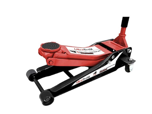 Werkplaatskrik extra laag 4 ton rood - afbeelding 1 van  1