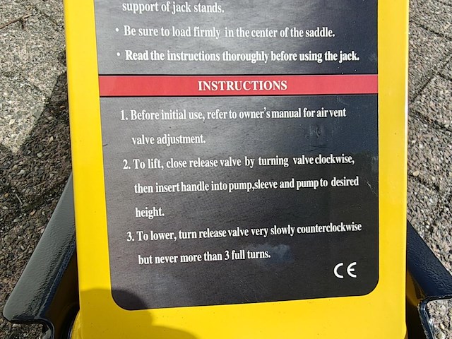 Werkplaatskrik extra laag 4 ton - afbeelding 8 van  9