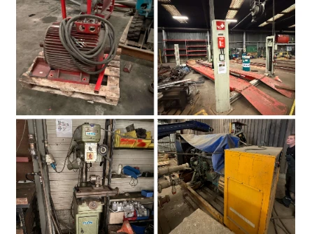 Werkplaatsuitrustingen, machines en compressoren