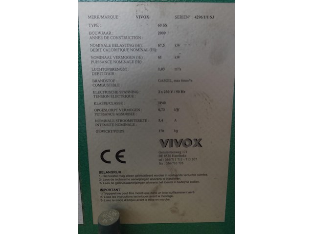 Werkplaatsverwarming vivox - afbeelding 4 van  5