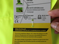 Werkregenjas delta plus tarmac maat xl - afbeelding 4 van  5