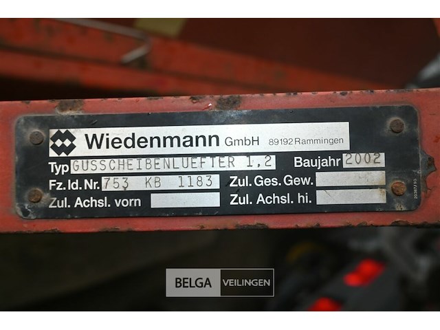 Werkrol wiedenmann - afbeelding 8 van  8