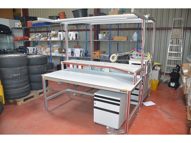 Werktafel 200x115x200 cm, ladeblok 3 laden - afbeelding 1 van  11