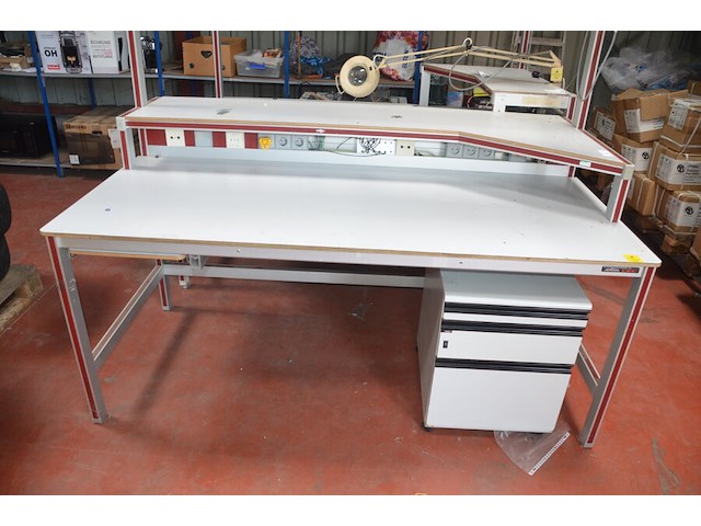 Werktafel 200x115x200 cm, ladeblok 3 laden - afbeelding 6 van  11