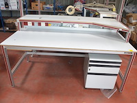 Werktafel 200x115x200 cm, ladeblok 3 laden - afbeelding 6 van  11