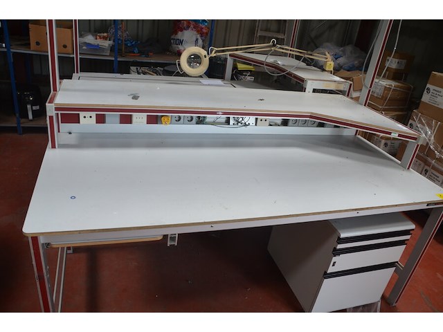 Werktafel 200x115x200 cm, ladeblok 3 laden - afbeelding 8 van  11