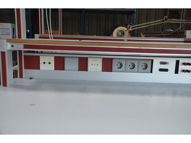 Werktafel 200x115x200 cm, ladeblok 4 laden - afbeelding 6 van  10