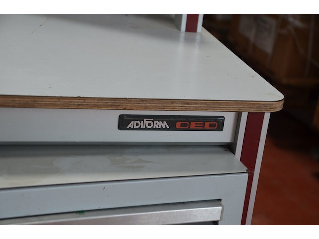 Werktafel 200x115x200 cm, ladeblok 4 laden - afbeelding 8 van  10