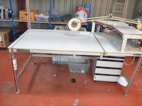 Werktafel 200x115x200 cm, ladeblok 4 laden - afbeelding 6 van  11
