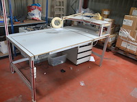 Werktafel 200x115x200 cm, ladeblok 4 laden - afbeelding 7 van  11