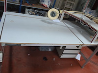 Werktafel 200x115x200 cm, ladeblok 4 laden - afbeelding 10 van  11