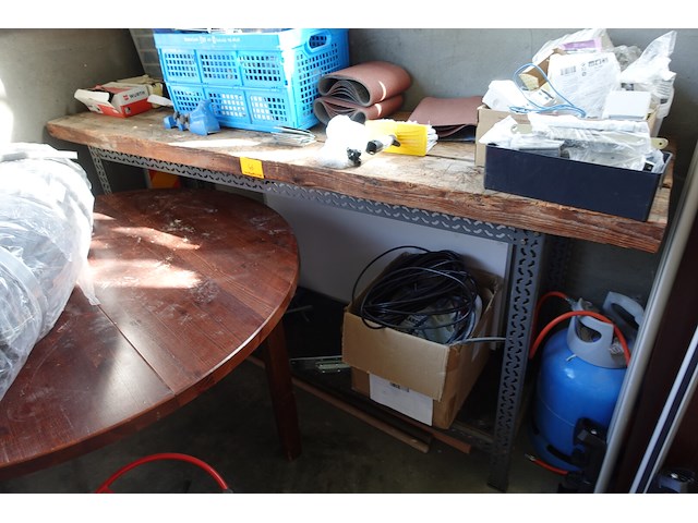 Werktafel + houten tafel - afbeelding 4 van  12