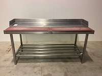 Werktafel met 2 snijplanken rvs werktafel - afbeelding 1 van  6
