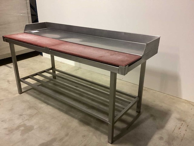 Werktafel met 2 snijplanken rvs werktafel - afbeelding 2 van  6