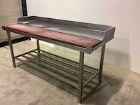 Werktafel met 2 snijplanken rvs werktafel - afbeelding 2 van  6