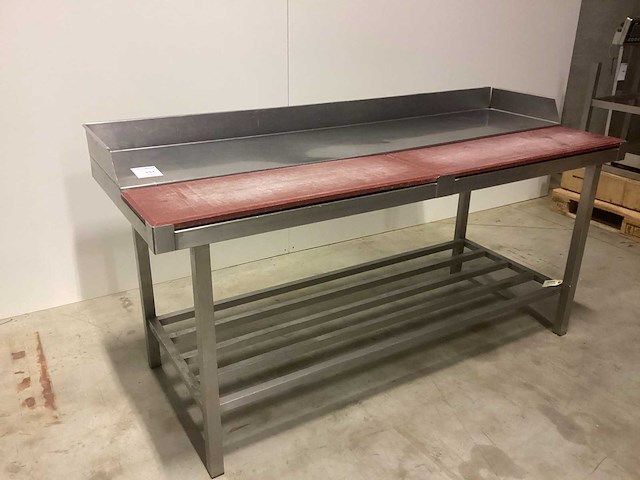 Werktafel met 2 snijplanken rvs werktafel - afbeelding 3 van  6