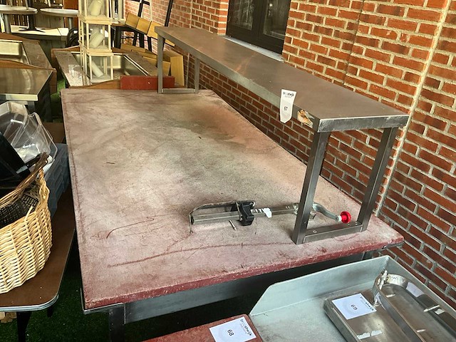 Werktafel met opzet rek - afbeelding 1 van  3