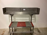 Werktafel met schaaltjesmand rvs werktafel - afbeelding 2 van  4