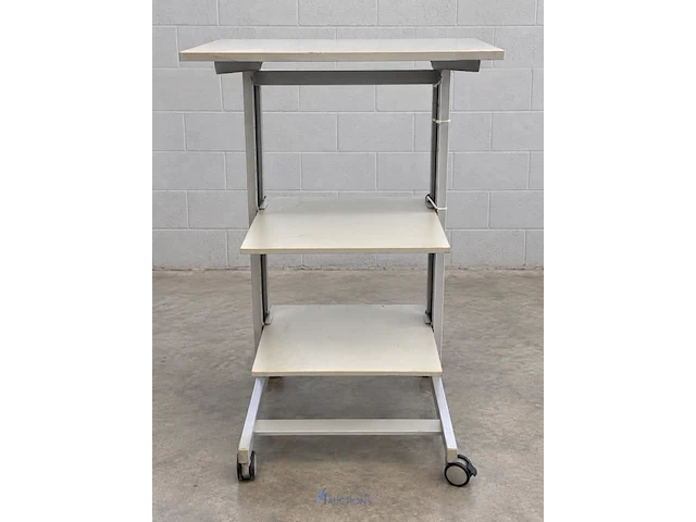 Werktafel op wielen met twee legplanken twinco - afbeelding 1 van  2