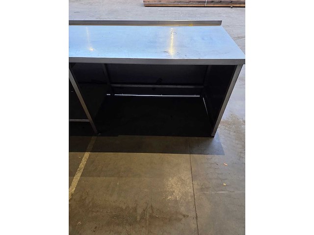 Werktafel rvs + staal frame - afbeelding 3 van  6