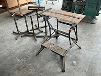 Werktafel/bank en diverse steunen - afbeelding 1 van  4
