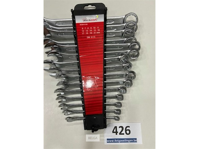Werkzeyt 15 dlg ring-steeksleutelset 4 tem 21mm - afbeelding 3 van  3