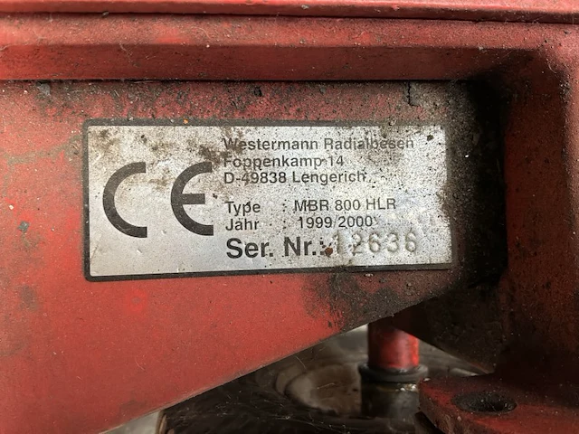 Westermann mbr 800 hlr vloerreiniger - afbeelding 9 van  9