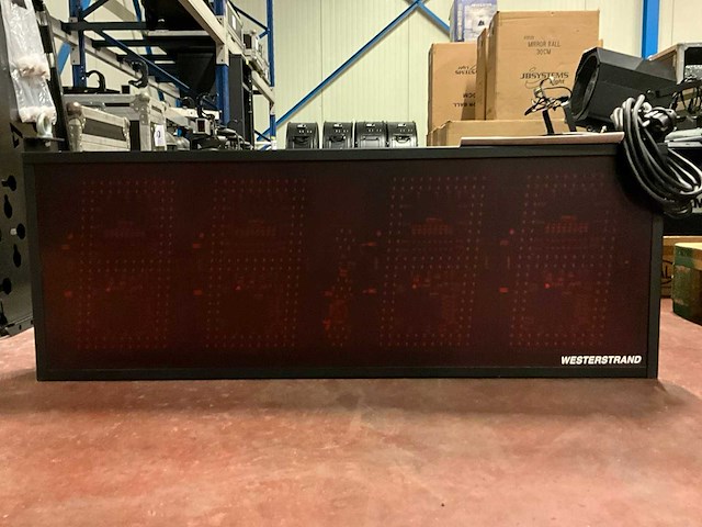 Westerstrand dubbelzijdige arena klok - afbeelding 1 van  2