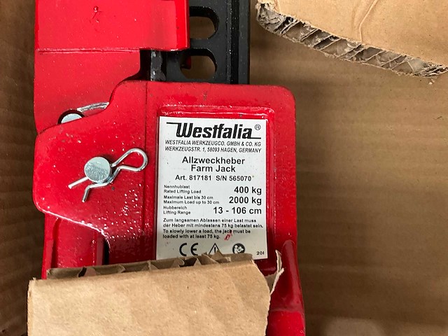 Westfalia farm jack garagekrik - afbeelding 2 van  2