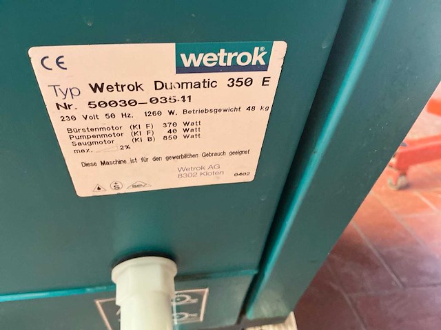 Wetrok duomatic 350e vloerreiniger - afbeelding 6 van  6