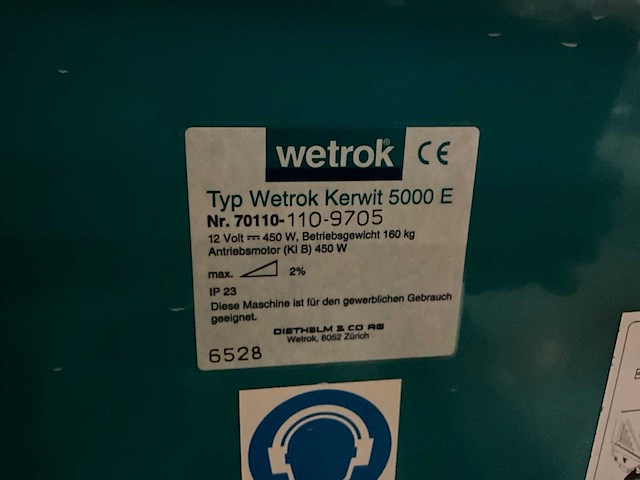 Wetrok kerwit 5000 e straatveegmachine - afbeelding 11 van  11