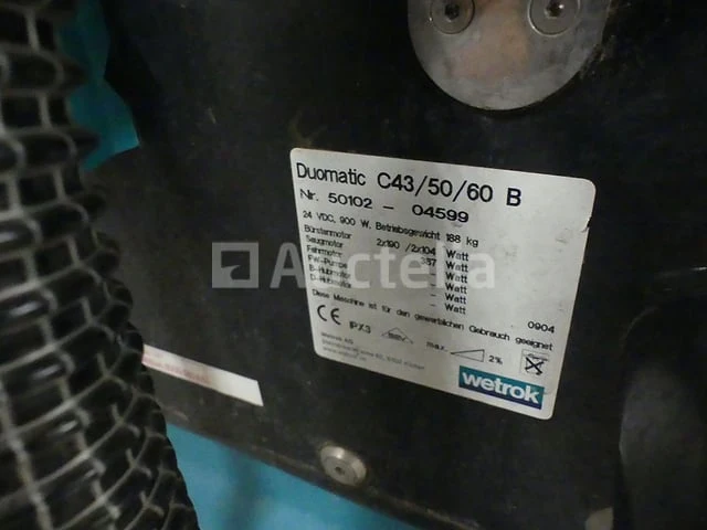 Wetrox duomatic elektrische vloerschrubberdroger - afbeelding 6 van  8