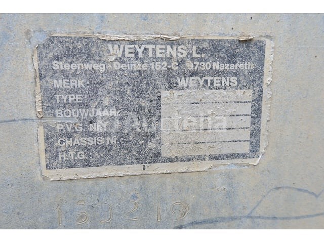 Weytens 3/3500w drieassige platte oplegger (vin:150219) - afbeelding 29 van  31