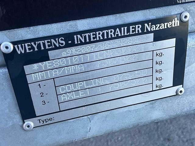 Weytens 750kg kipper aanhangwagen - afbeelding 4 van  6