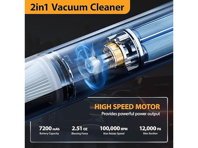 Whatook mini-stofzuiger/persluchtspray - afbeelding 3 van  6