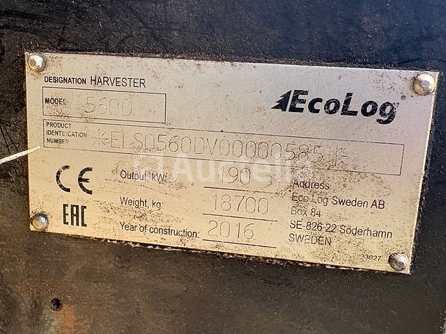 Wheeled harvester met ontarmkop ecolog 560 d - afbeelding 10 van  44