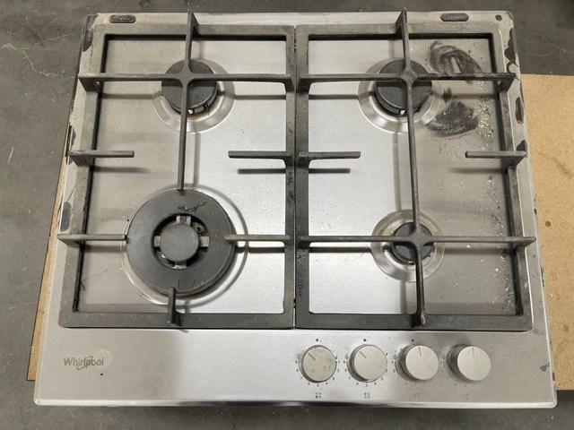 Whirlpool gaskookplaat, inox - afbeelding 1 van  1