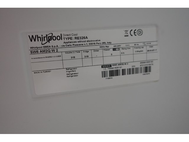 Whirlpool koelkast - afbeelding 3 van  3