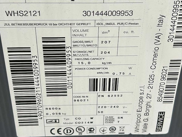 Whirlpool vriezer - afbeelding 5 van  7